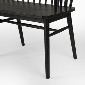 Aspen Bench In Matte Black
