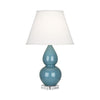 Steel Blue Small Double Gourd Accent Lamp