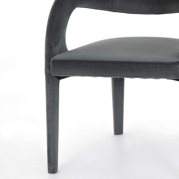 Hawkins Dining Chair-Charcoal Velvet