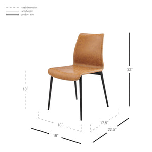 Jayden Dining Side Chair In Vintage Cedar (Set of 2)