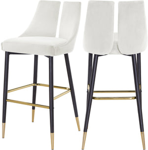 Colin Stool In Cream Velvet