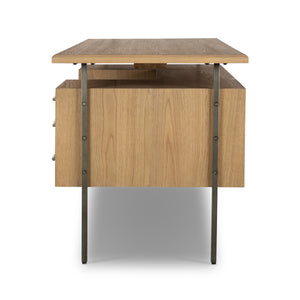 Lauren Desk In Natural Oak Solid