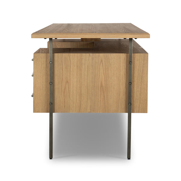 Lauren Desk In Natural Oak Solid