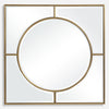 Stanford Gold Square Mirror
