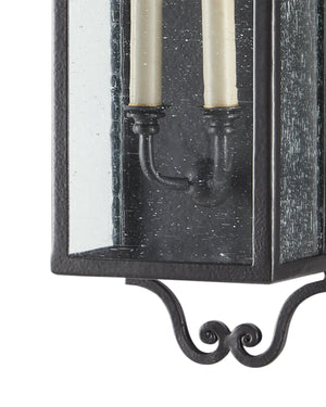 Giatti Medium Outdoor Wall Sconce In Midnight