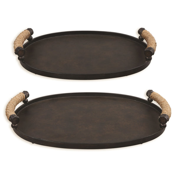 Viggo Bronze Trays, Set/2