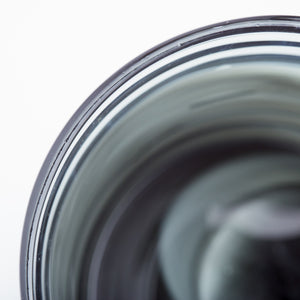 Torrent Vase in White and Silver