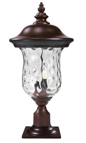Armstrong Outdoor Post Mount Light in Bronze Finish