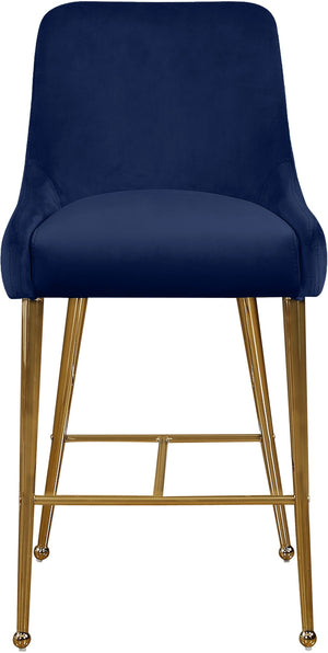 Irvin Stool In Navy Velvet