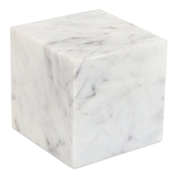 Moe's Cora Banswara Marble Cube Accent
