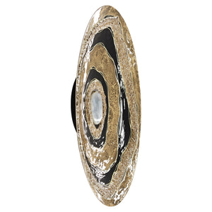 Skipping Rocks Wall Decor | Gold And Black - Large