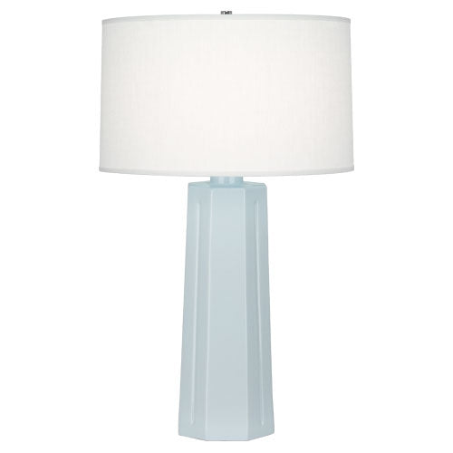 Baby Blue Mason Table Lamp