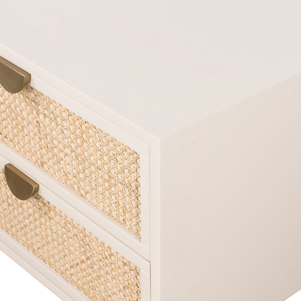 Luella Nightstand In Matte Alabaster
