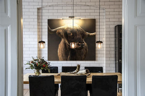 Acorn Black and Copper Hardwired Pendant with LED Bulb