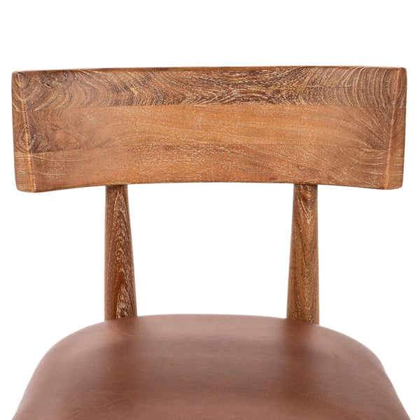 Alvaro Leather Dining Chair Set of 2 - Golden Wheat