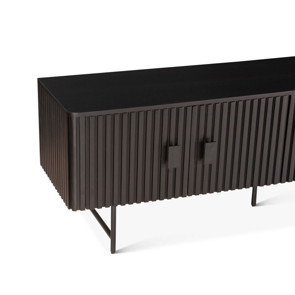 Verbania 98" Plasma Cabinet, Matte Black
