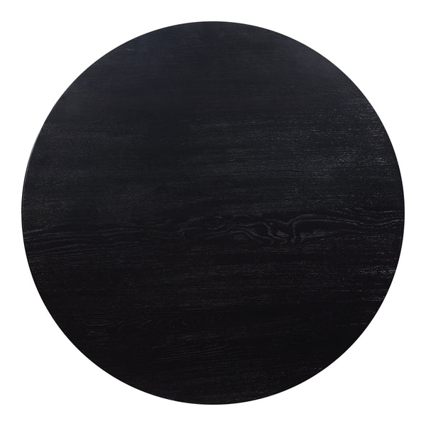Moe's Godenza Round Dining Table Black Ash Wood