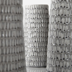 Somerville Vase in Oyster Silver