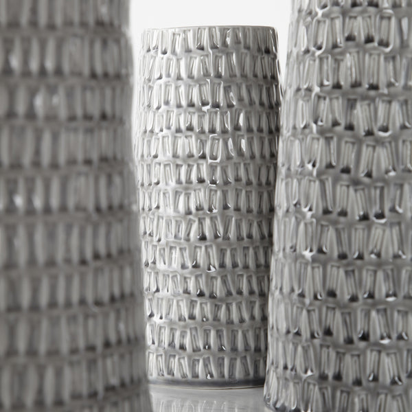 Somerville Vase in Oyster Silver