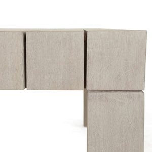 Sonora Outdoor Dining Table In 87" In Grey
