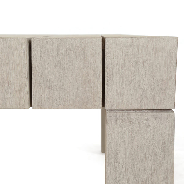 Sonora Outdoor Dining Table In 87" In Grey
