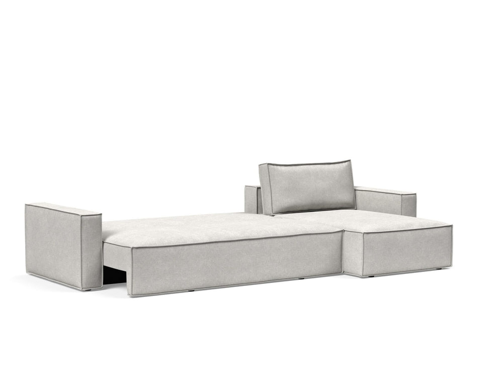 NEWILLA SOFA BED W/LOUNGER, 57"X118" W/STANDARD ARM RESTS