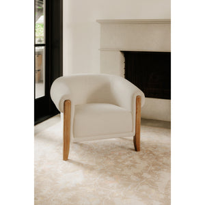 Jones Accent Chair with Rubber Wood Legs