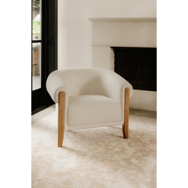 Jones Accent Chair with Rubber Wood Legs