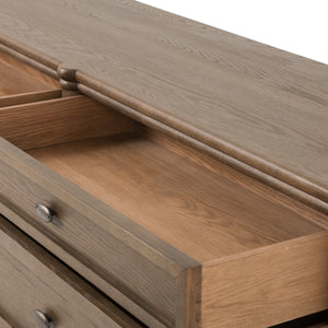 Toulouse 6 Drawer Dresser In Toasted Oak