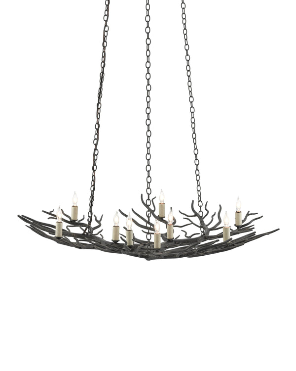 Rainforest Bronze Small Chandelier In Rustic Bronze