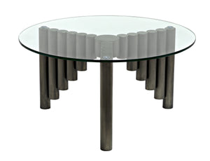 Organum Coffee Table, Gun Metal Finish