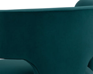 ISIDORE LOUNGE CHAIR - MEG TEAL
