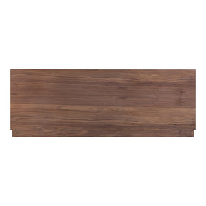 Moe's Round Off Queen Bed in Walnut Brown