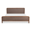 Rye Queen Bed Warm Brown with Mango Wood