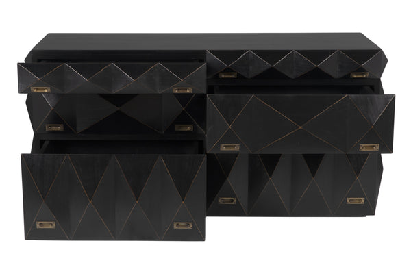 Allegra Dresser, Hand Rubbed Black
