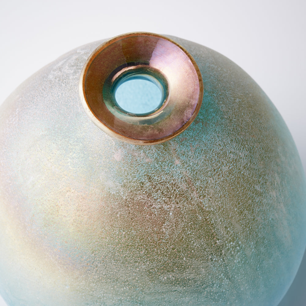 Sea Of Dreams Vase in Turquoise and Scavo