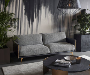 ASHI SOFA - NASH ZEBRA / COAL BLACK
