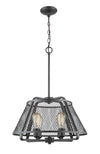 Iuka 4 Light Pendant in Bronze Finish