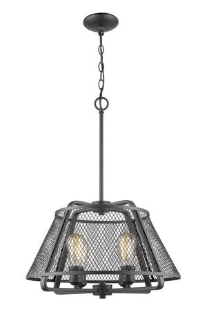 Iuka 4 Light Pendant in Bronze Finish