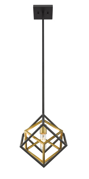 Euclid 1 Light Mini Pendant in Olde Brass + Bronze Finish