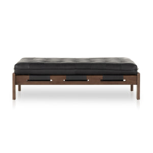 Halston Cocktail Ottoman In Heirloom Black