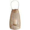 Medium Gauze Candleholder In Gold