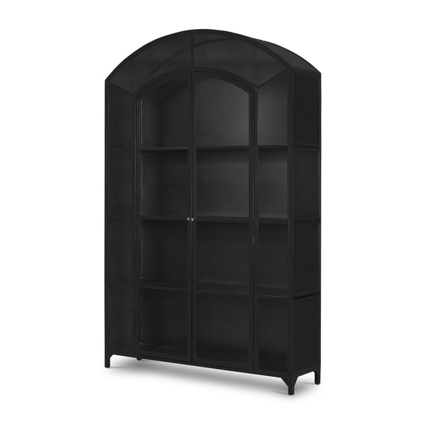 Belmont Wide Metal Cabinet In Black