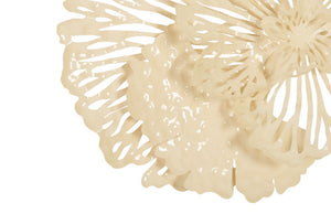 Flower Wall Art, Ivory, Small