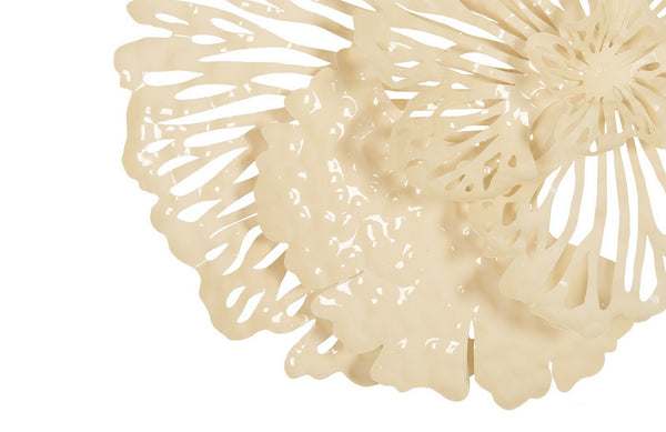 Flower Wall Art, Ivory, Small