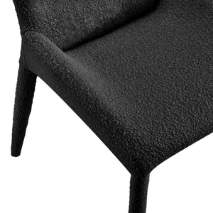 Kelsey Fabric Dining Side Chair, Boucle Black