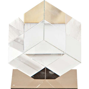 Lareina II Large 5L x 5W Clear Glass Cube