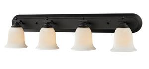 Lagoon 4 Light Vanity  in Matte Black Finish