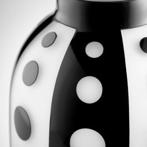 Large Petroglyph Vase in Black and White