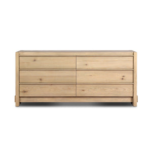 Aramis 6 Drawer Dresser - Sandy Oak Resawn